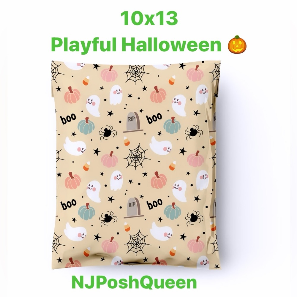 Playful Halloween π 10x13 Poly Mailers Pack of 25 - Picture 3 of 11